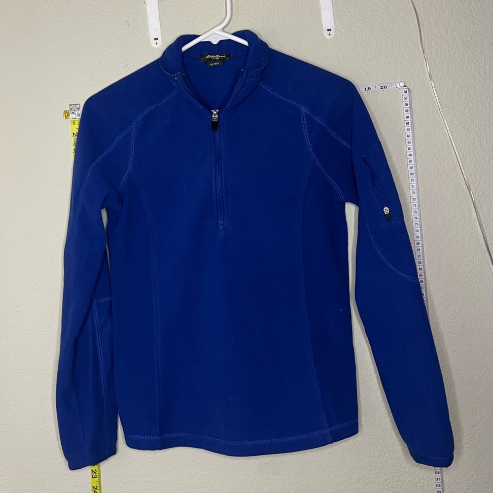 Eddie Bauer Royal Blue Fleece Quarter-Zip
